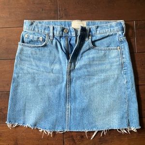 everlane denim skirt